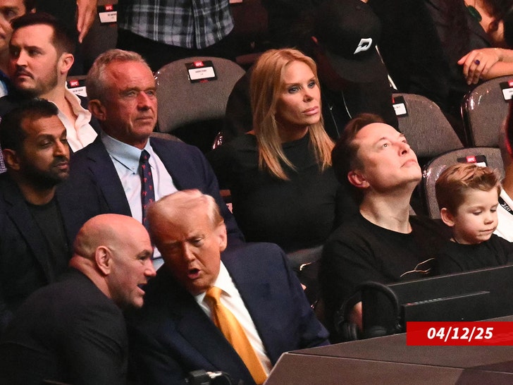 President Trump Blows Off RFK Jr.'s Wife Cheryl Hines at UFC Event, on Video