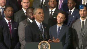 President Obama -- Roasts the Warriors ... Burns Steph Curry (VIDEO)