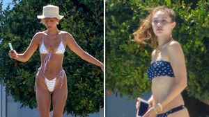 Gigi and Bella Hadid Flaunt Their Bikini Bods in Greece