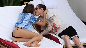 Pete Davidson And Kaia Gerber Make Out Poolside in Miami