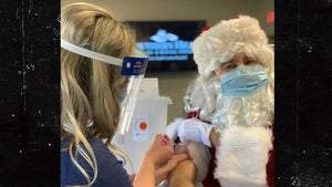 Santa Claus Gets COVID-19 Vaccine