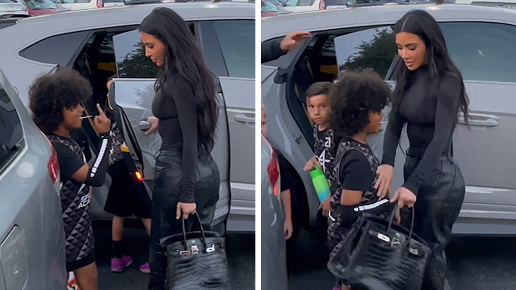 Syn Kim Kardashian, Saint, znów zwraca się przeciwko paparazzi