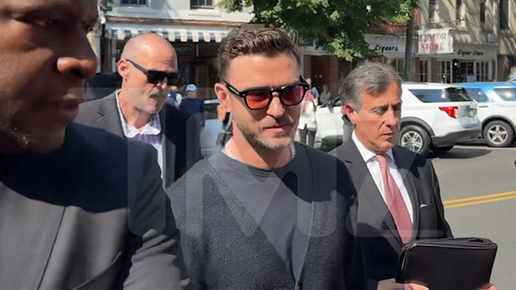 Justin Timberlake kommt mit ernster Miene vor Gericht, um sich schuldig zu bekennen