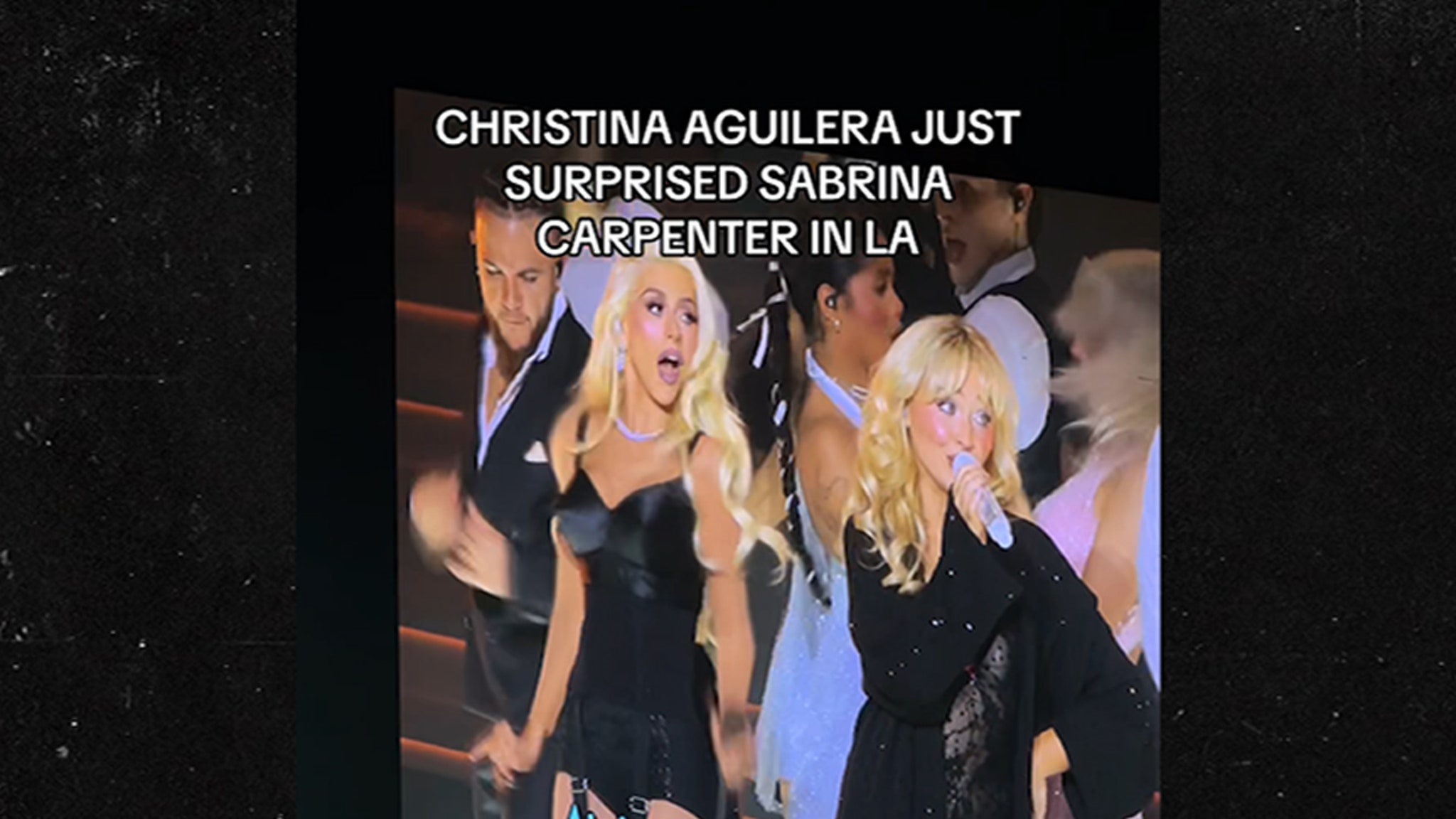 Sabrina Carpenter Performs with Christina Aguilera at L.A. Concert