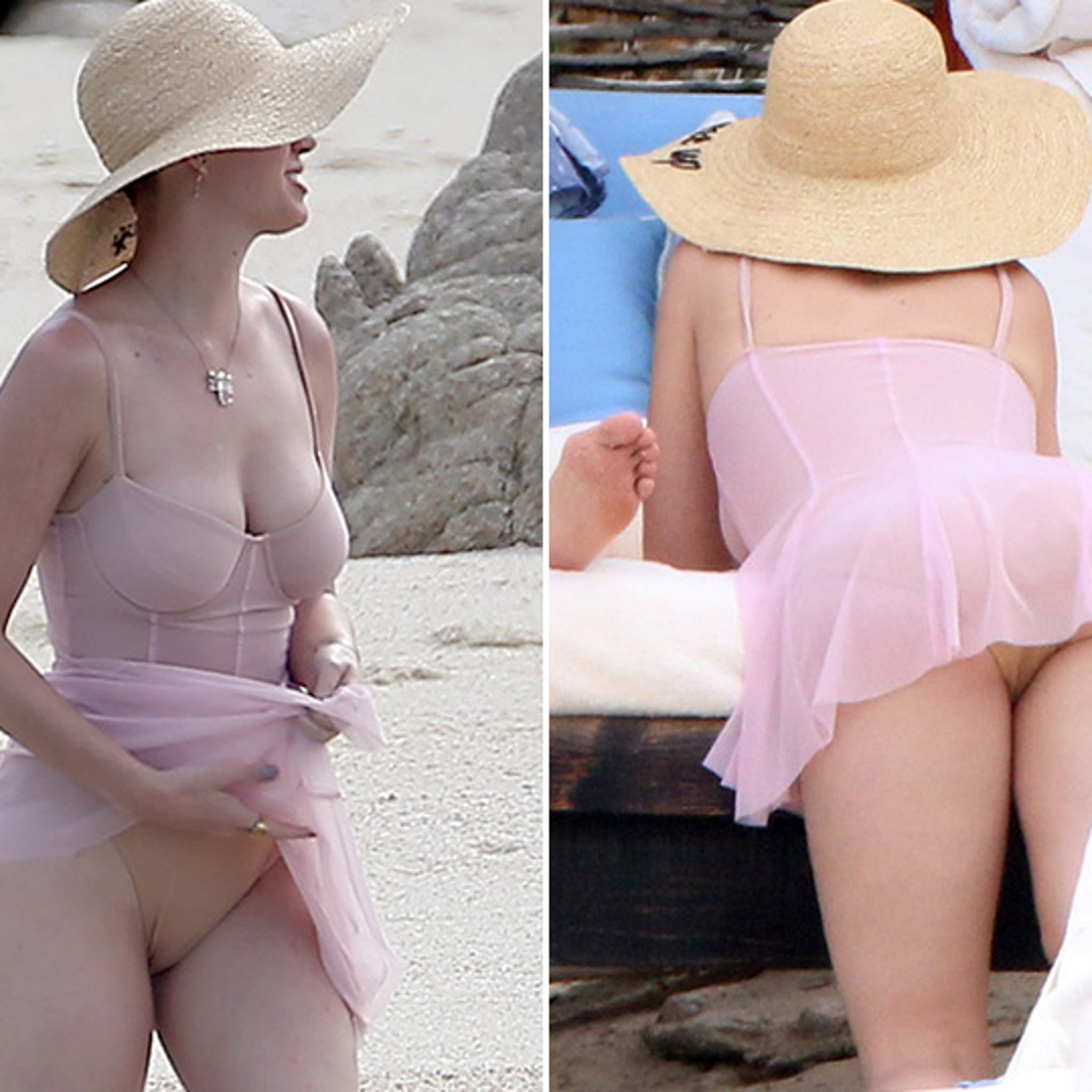 Katy Perry Rocks Nude Swimwear in Cabo