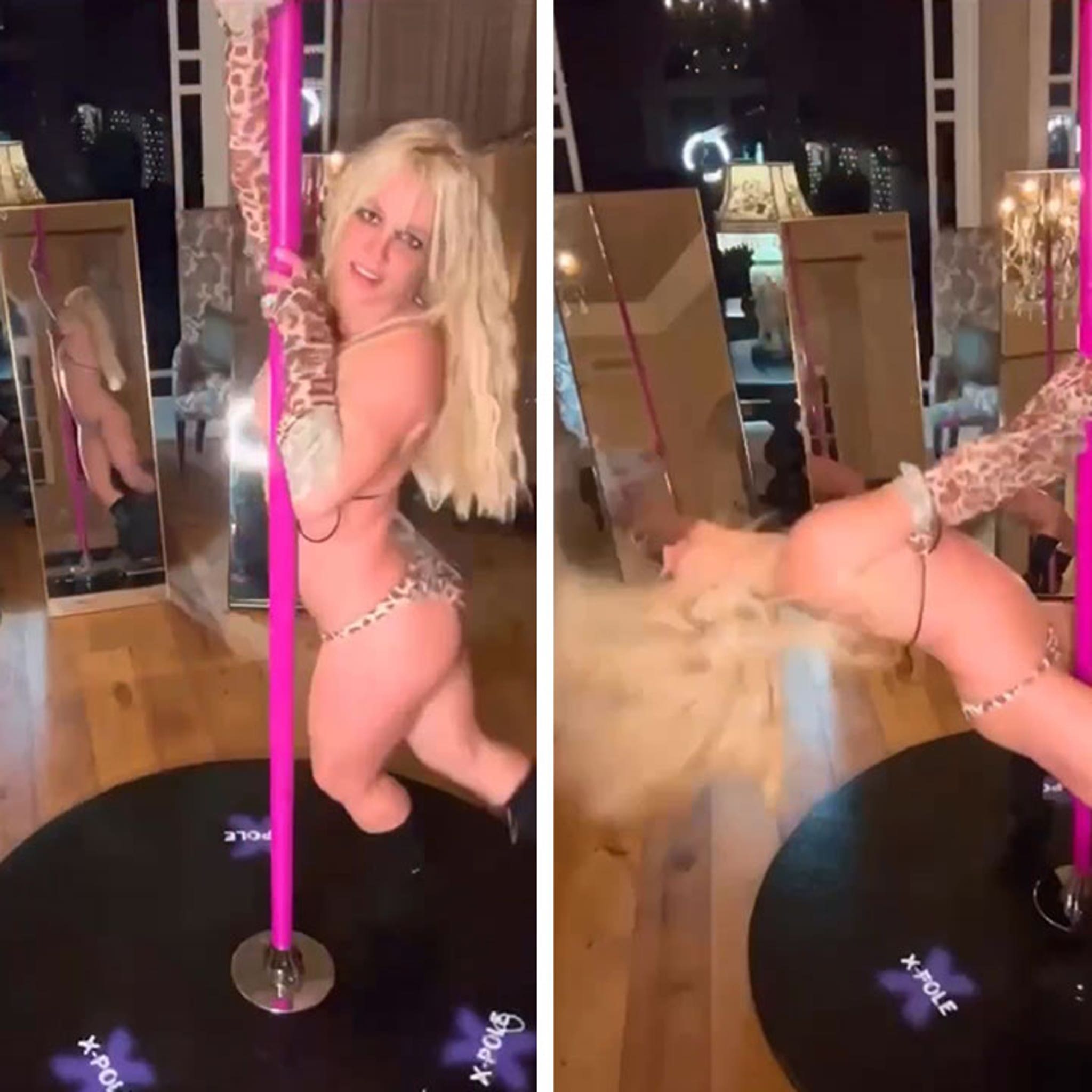 Britney Spears Pole Dances in Skimpy Bikini for New Instagram Video