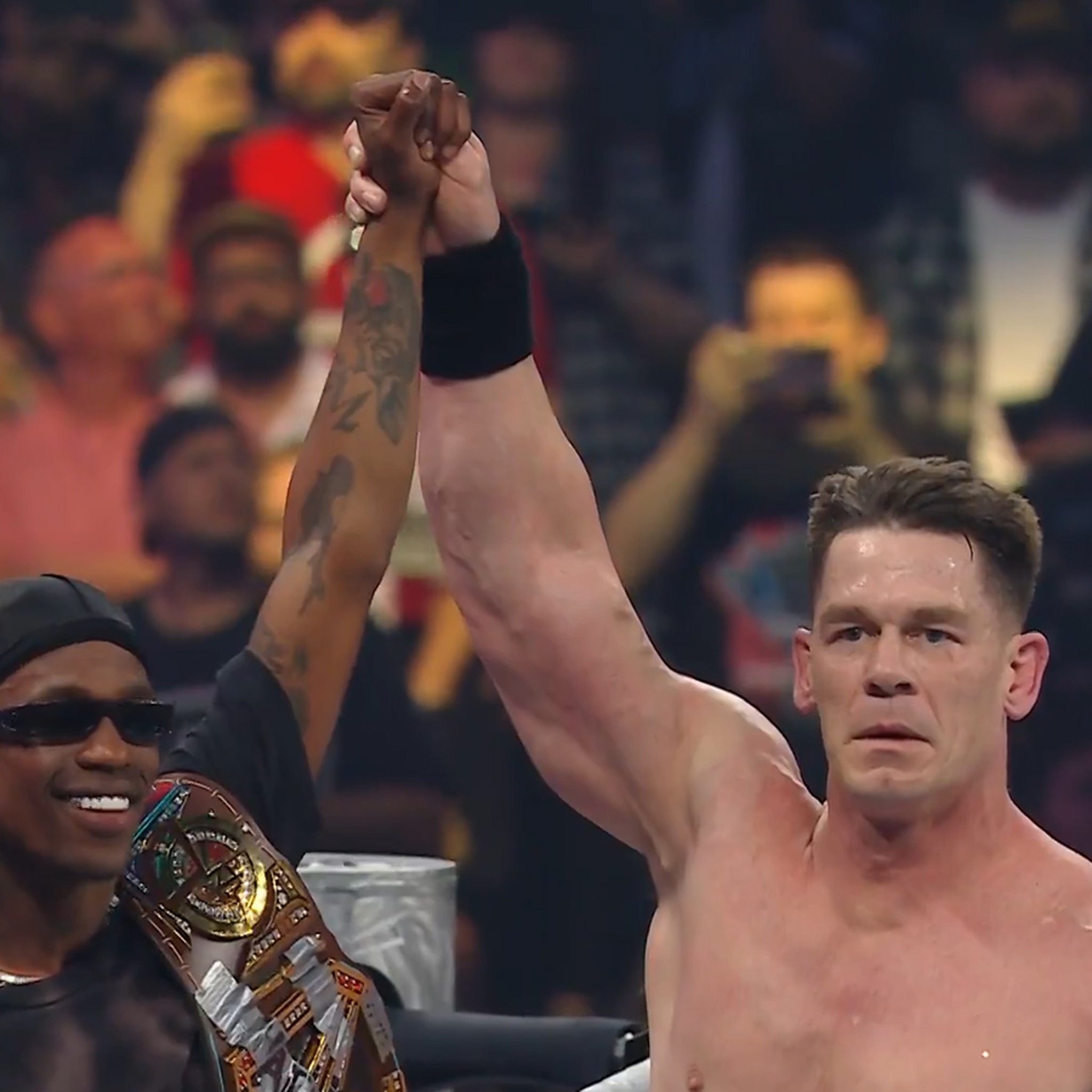 Travis Scott WWE John Cena Jersey Lサイズ Travis Scott x WWE The Last Time Is Now John Cena Jersey