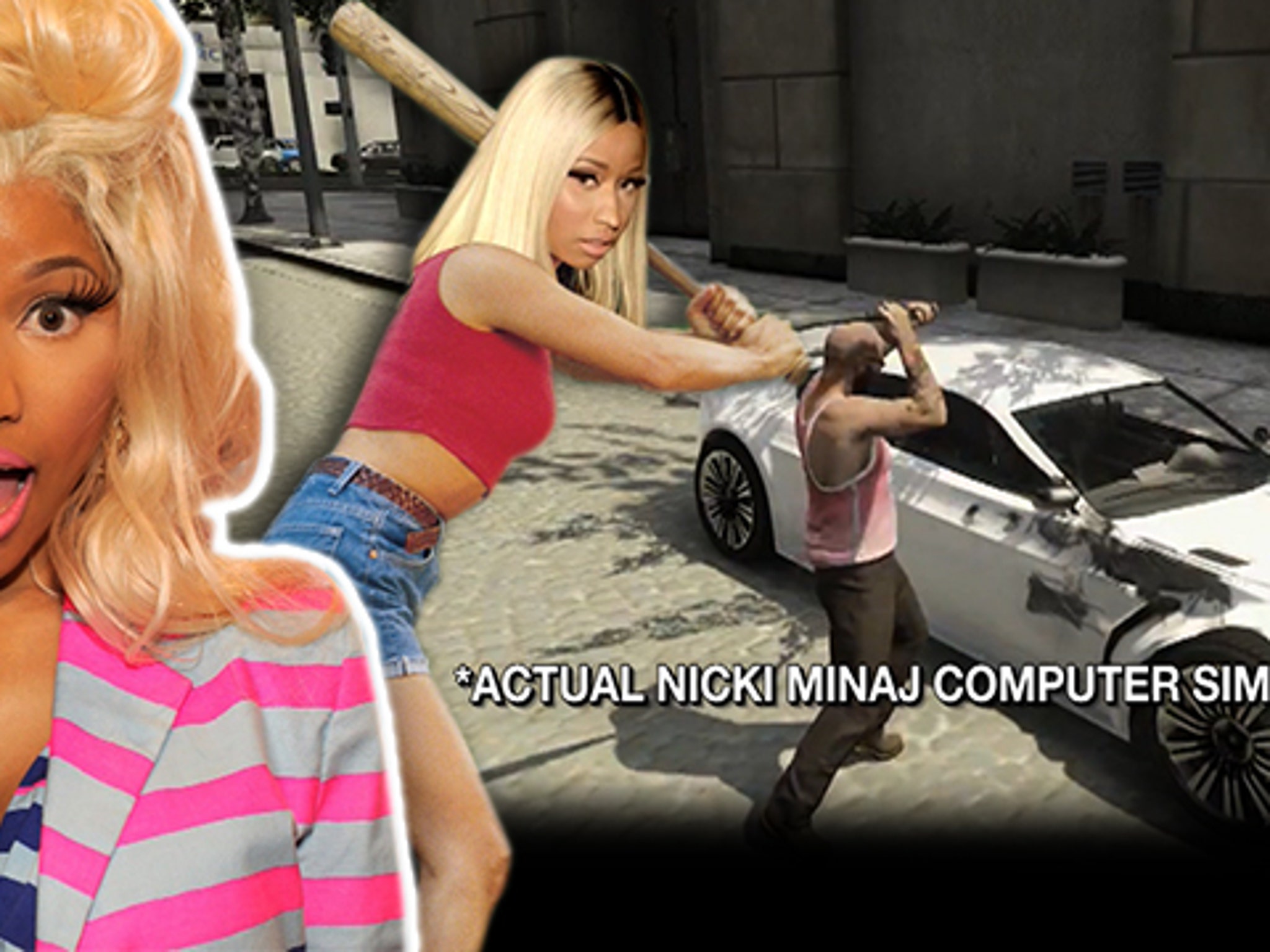 It’s Nicki Minaj vs. a 2012 Mercedes Benz!