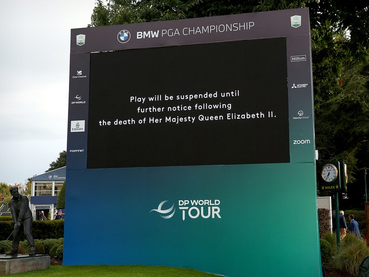 PGA Play Suspended Until Further Notice In Wake Of Queen Elizabeth's Death