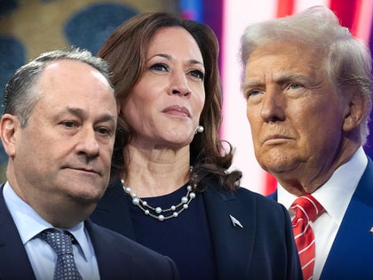 doug emhoff kamala harris donald trump face off main getty