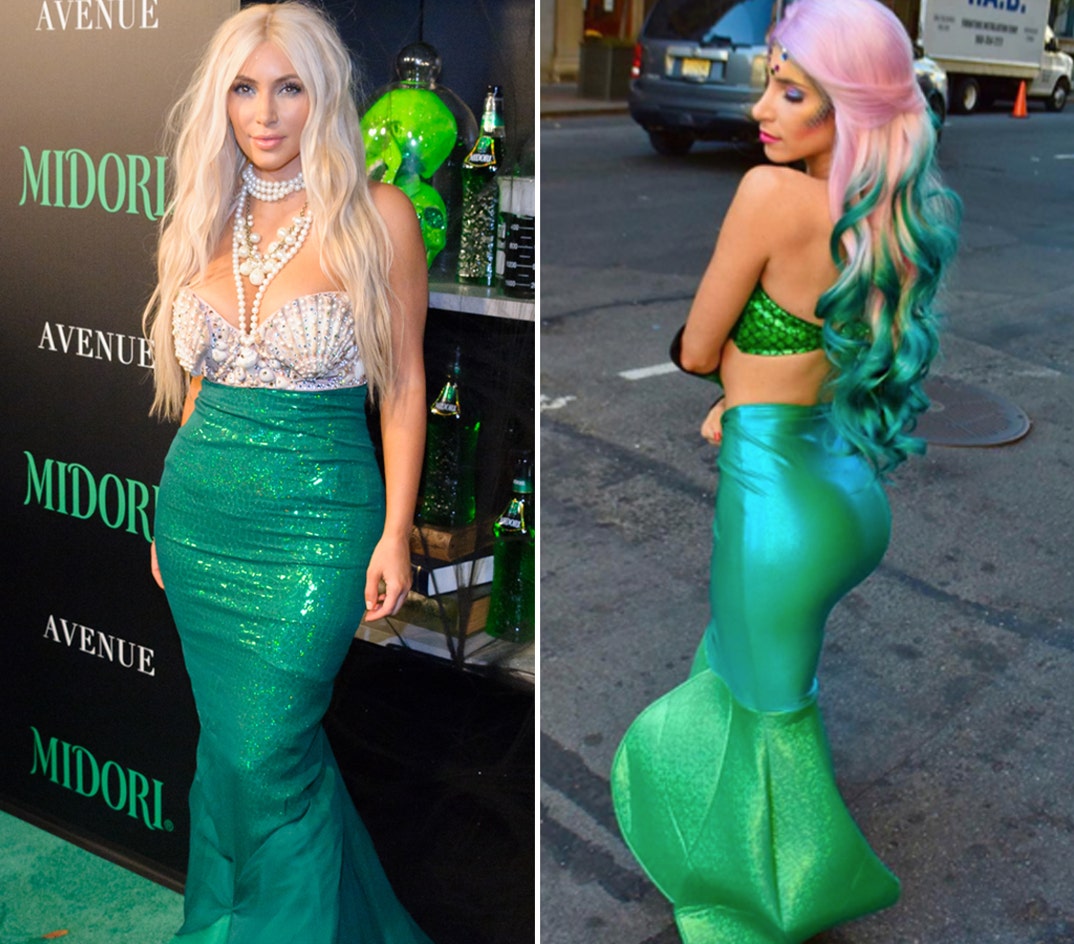Kim Kardashian  vs. Jen Selter -- Mermaid Edition
