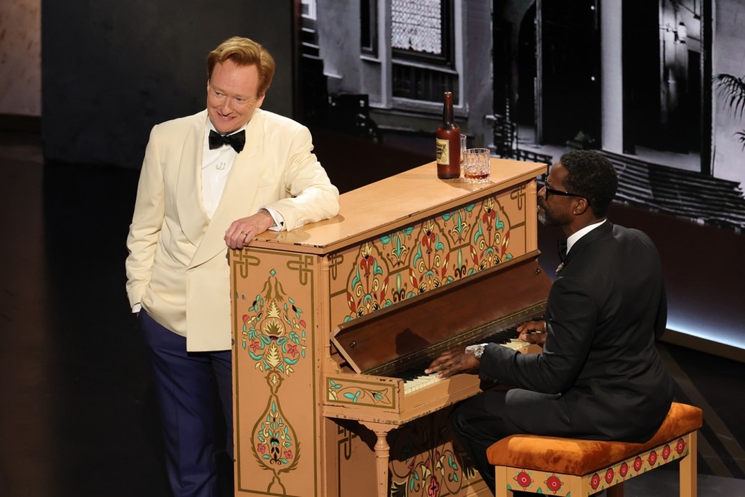 Host Conan O'Brien and Sterling K. Brown