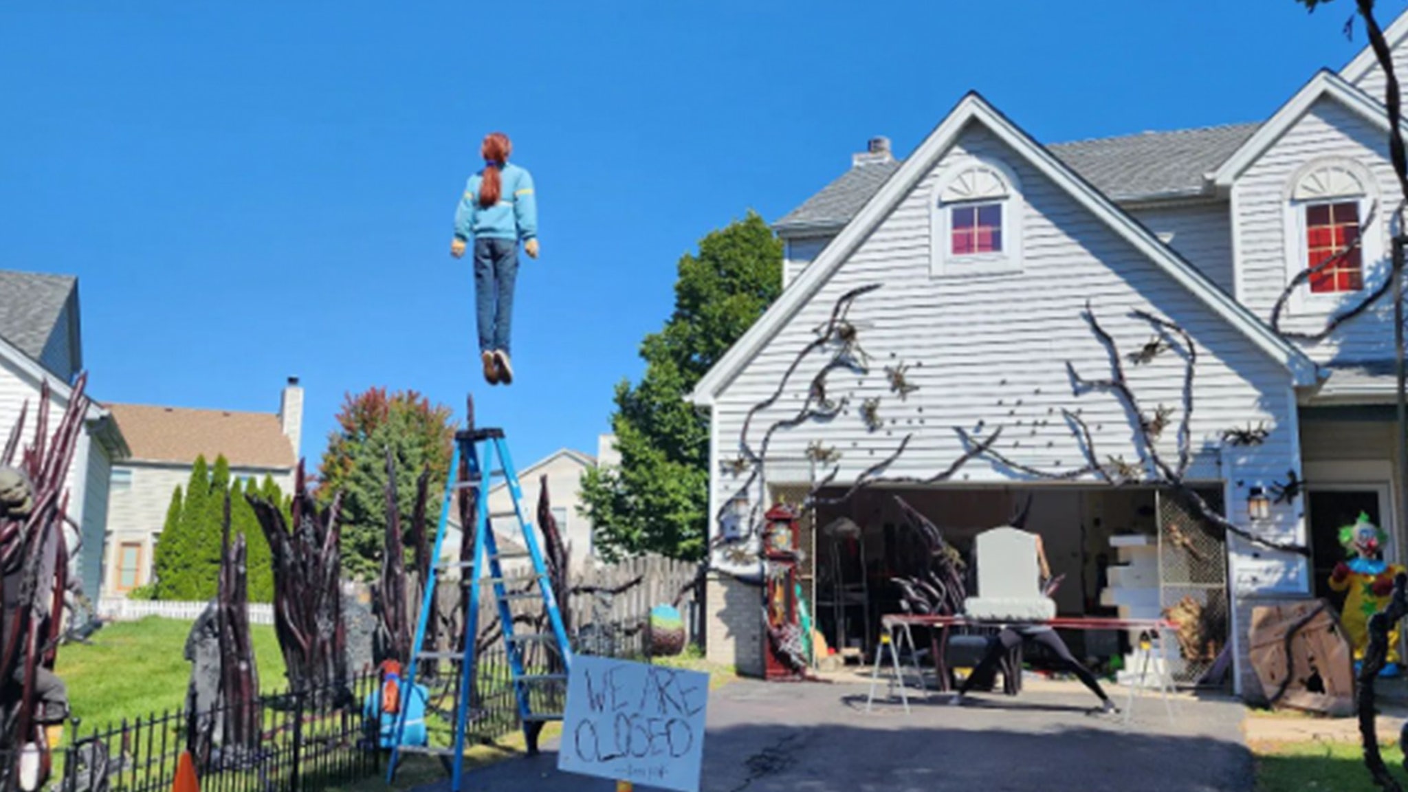 Viral 'Stranger Things' Halloween Display Back Up After Neighbor Complains