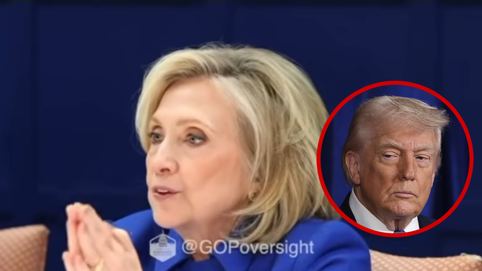 Hillary Clinton Points Finger at Donald Trump in Epstein Deposition