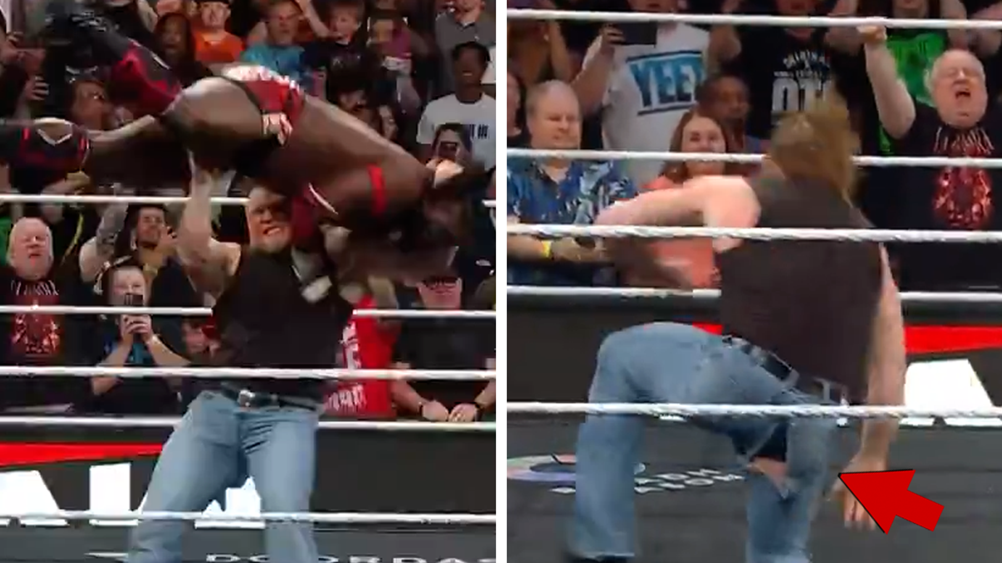 Brock Lesnar keert een maand na ‘Pensioen’ terug naar WWE en scheurt broek in wedstrijd