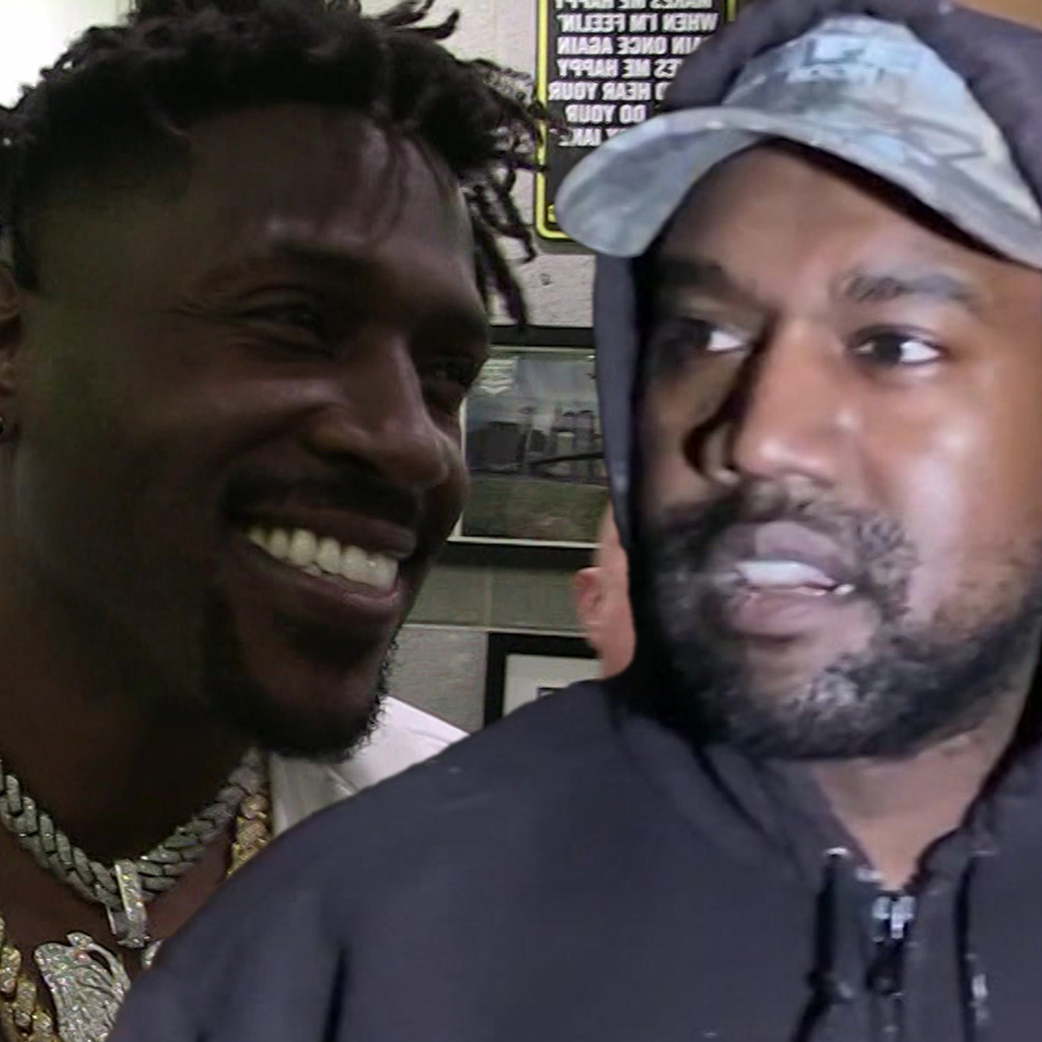 Antonio Brown gets decked out as Kanye's twin after being named