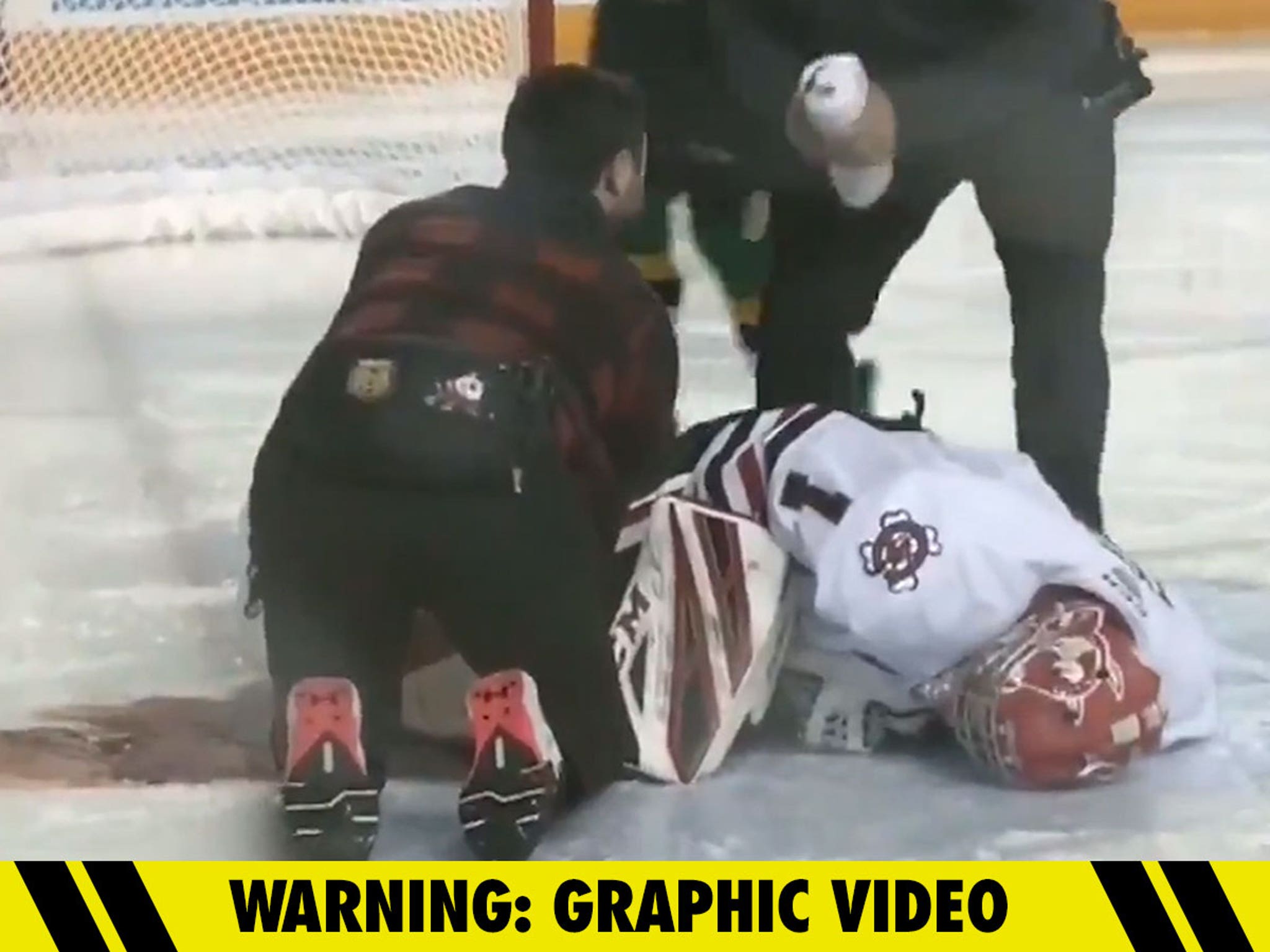 Ontario Hockey League Goalie Severely Cut By Skate In Game, Rushed To Surgery