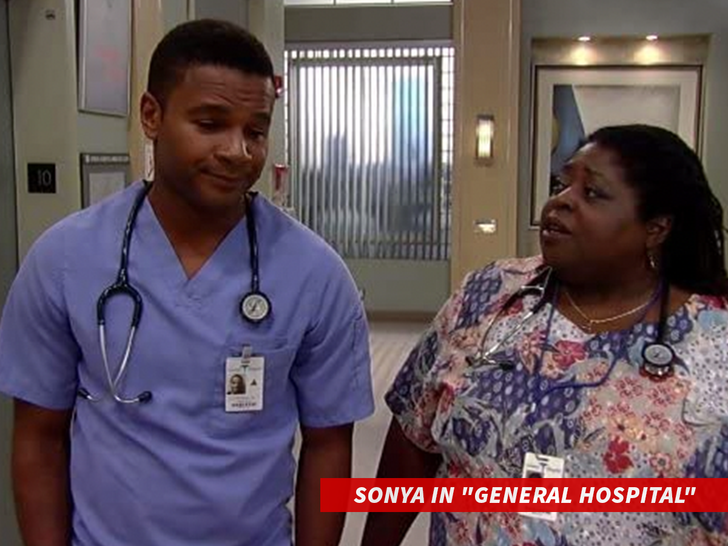 Sonya Eddy in "General Hospital"