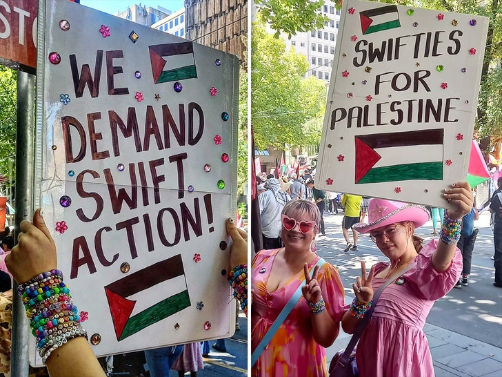 protesto taylor swift palestina