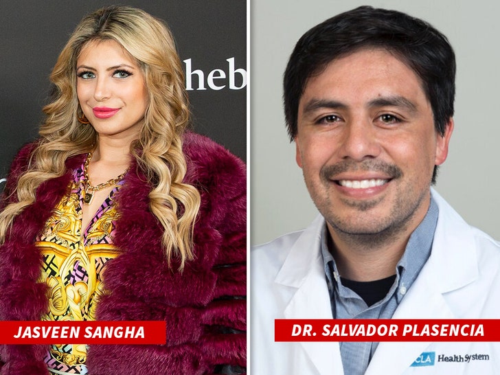 Jasveen Sangha and doctor Salvador Plasencia