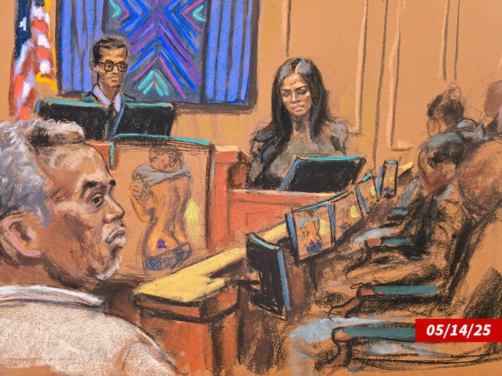 diddy cassie court room sketch Reuters