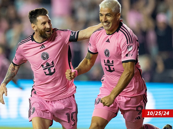 lionel messi and luis suarez playing for inter miami getty