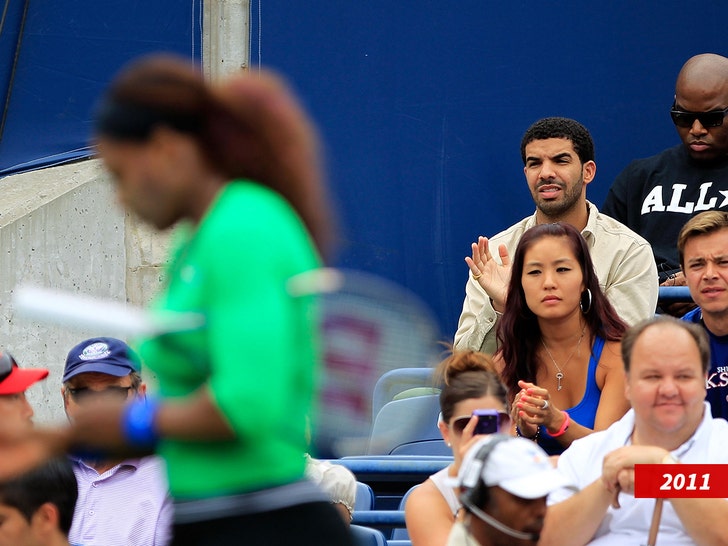 serena williams drake sub getty deslizar