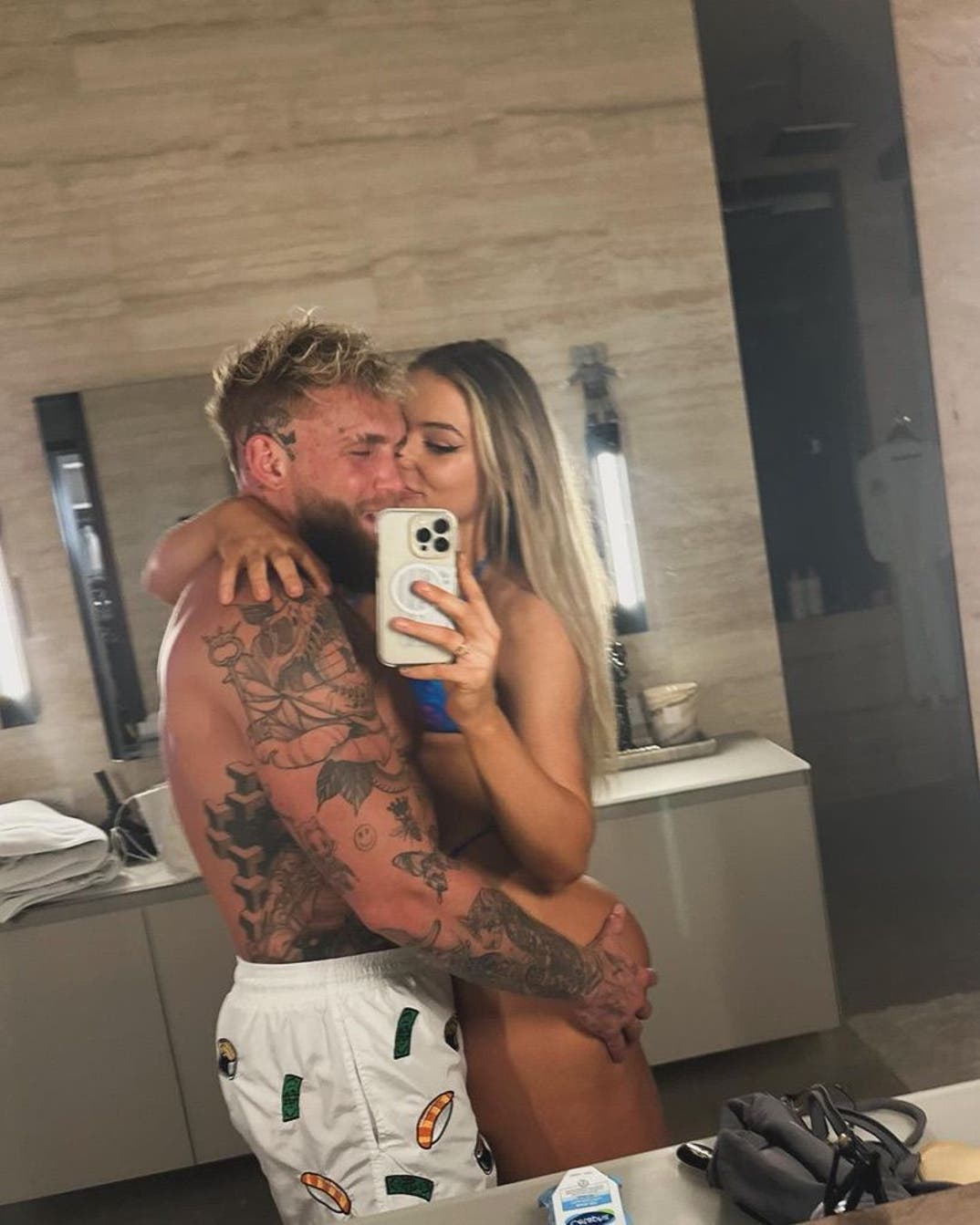 Jake Paul and Jutta Leerdam