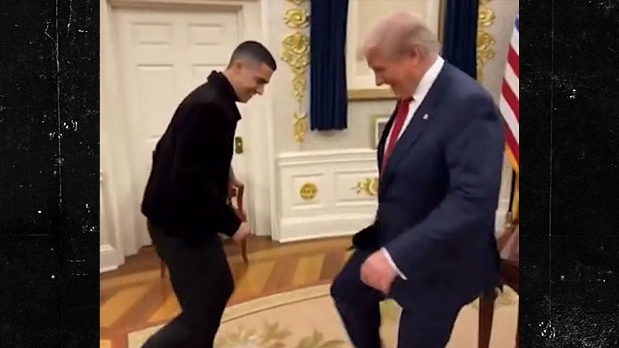 Donald Trump Plays Soccer With Cristiano Ronaldo in Oval Office in A.I. Video