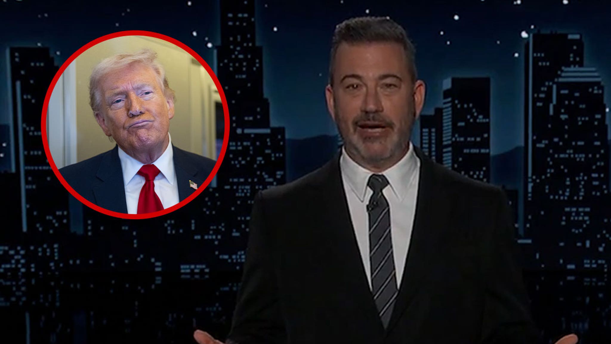 Jimmy Kimmel bespot Trump en FCC voor het bedreigen van netwerken over de oorlogsverslaggeving in Iran