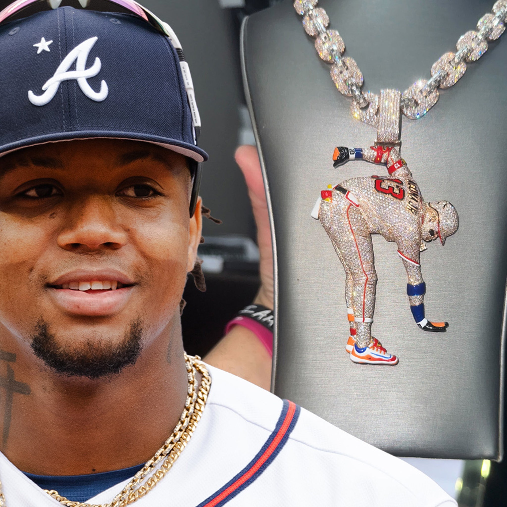 Ronald Acuña Jr.'s All-Star Game Chain Worth $145k In Diamonds!