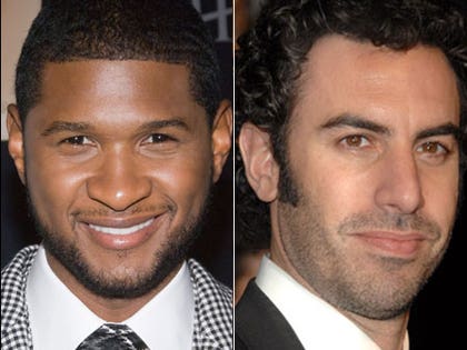 Usher, Sacha Baron Cohen