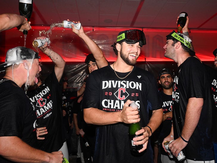 Cleveland Guardians Celebrate AL Central Title Win