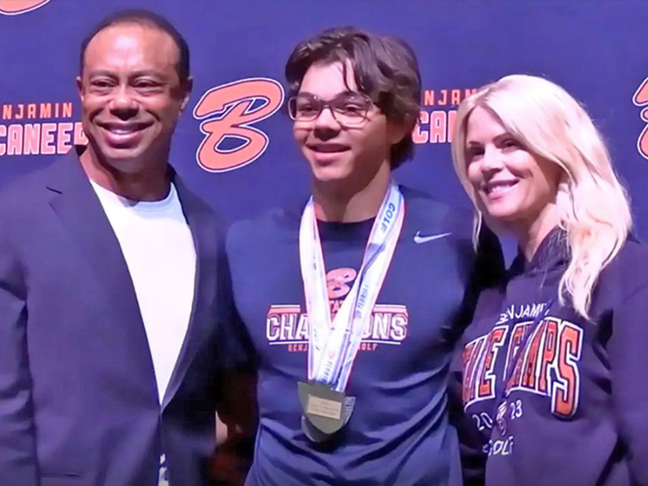 Tiger Woods Charlie Woods Elin Nordegren ESPN West Palm-YouTube