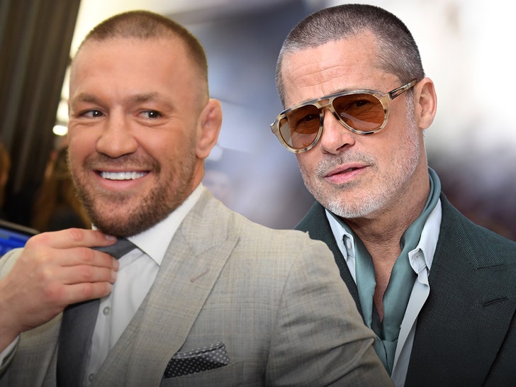 conor mcgregor brad pitt getty 1