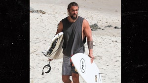 Jason Momoa Spends 'Aquaman' Break with Beer and Surf
