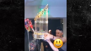 Houston Astros Turn W.S. Trophy Into Beer Luge in Wild Locker Room Turn Up