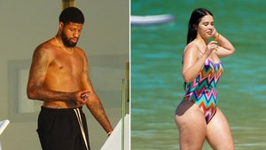 Paul George Enjoys NBA All-Star Break Shirtless In St. Barts With Fiancée