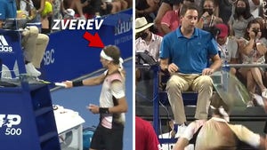 Tennis Star Alexander Zverev Attacks Umpire's Chair During On-Court Meltdown