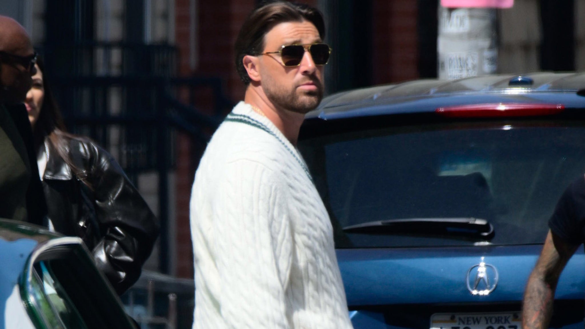 Travis Kelce Rocks Taylor Swift-esque Sweater For Photoshoot In NYC