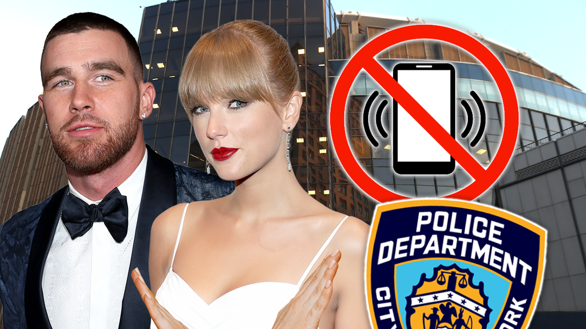 NYPD Cops Aren't Allowed to Have Phones Inside Taylor Swift & Travis Kelce's Wedding