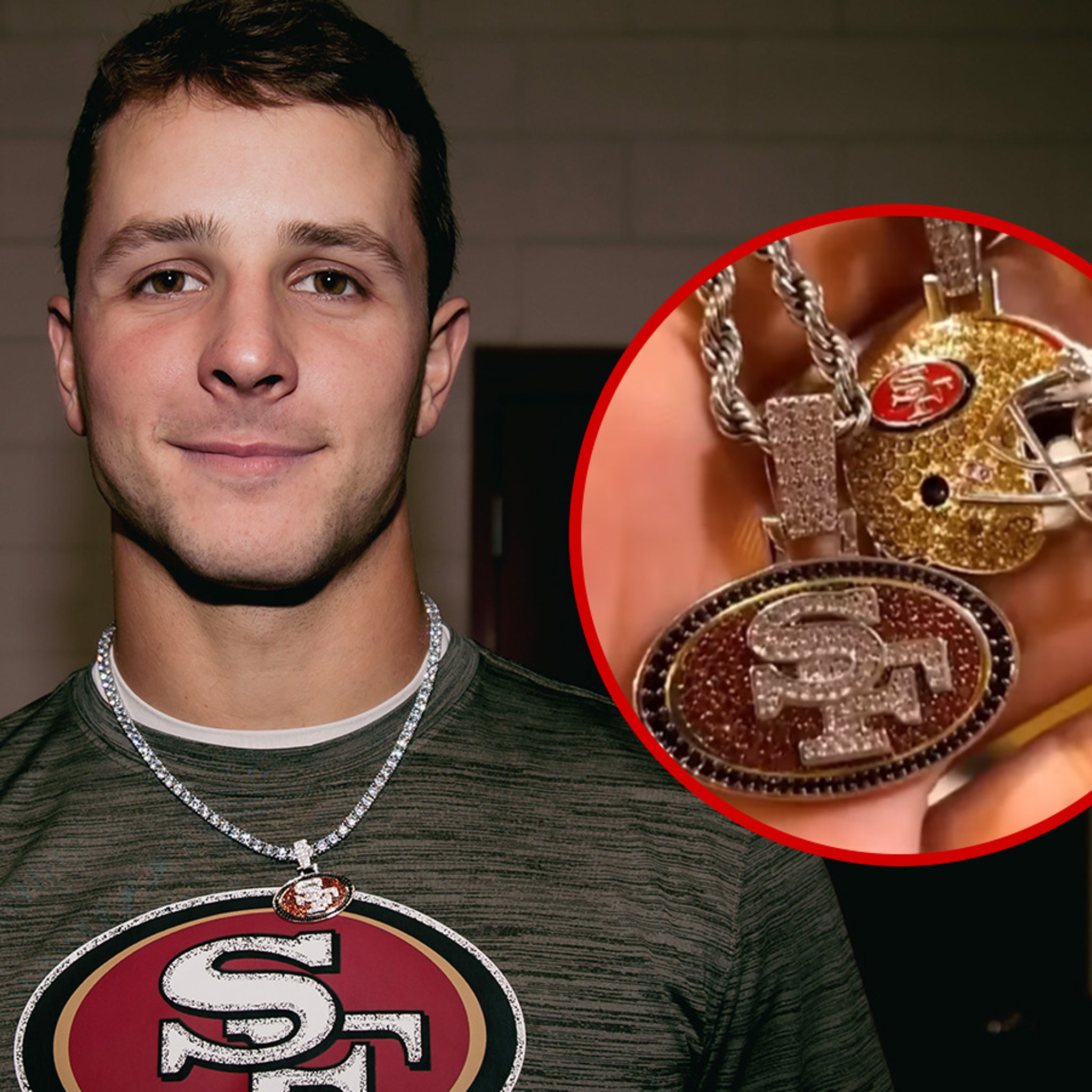 Brock Purdy, Teammates Gifted 49ers-Themed Chains Ahead of Super Bowl LVIII