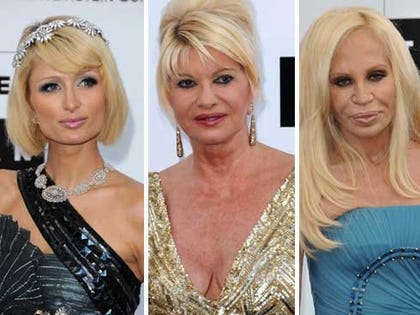 Paris Hilton, Ivana Trump, Donatella Versace