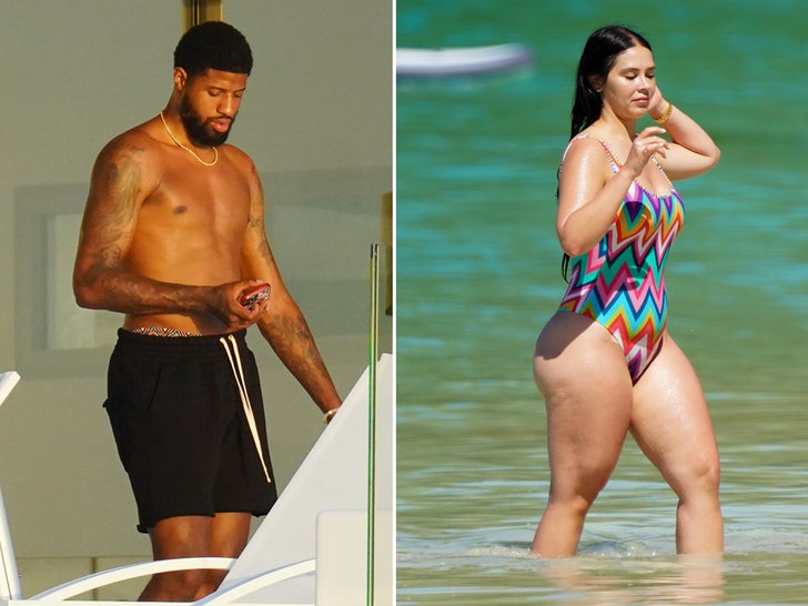 paul george and girlfriend in st barths