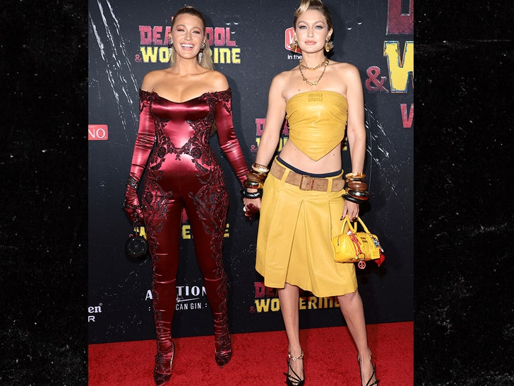 Blake Lively and Gigi Hadid deadpool premiere