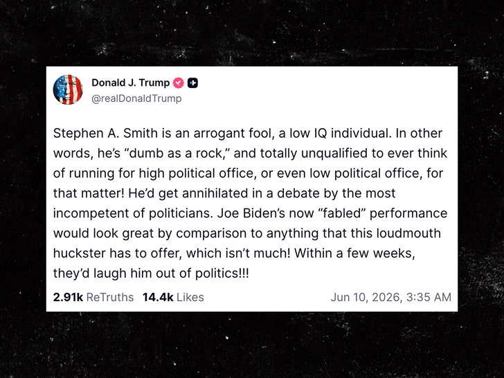 donald trump and stephen a smith truth social 1