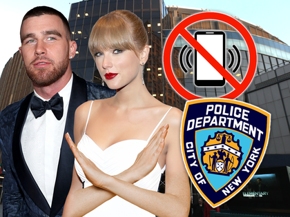 main taylor swift travis kelce nypd phones getty 2