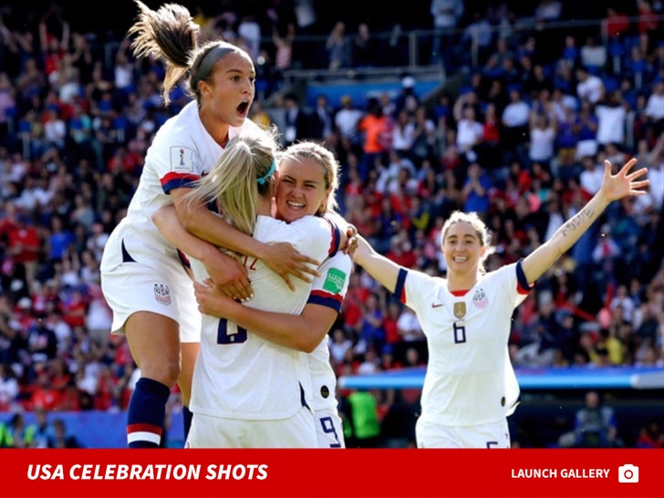 Women's World Cup -- USA Celebration Shots