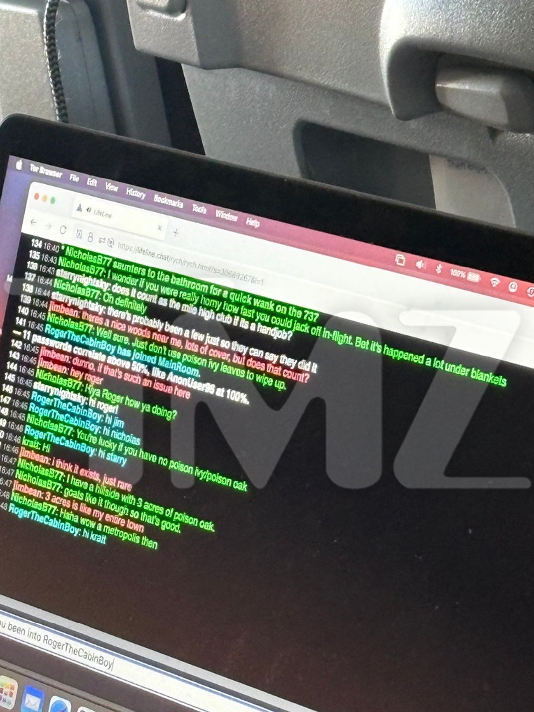 Jim Thornton Chatroom Messages On Plane 8