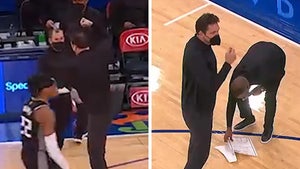 NBA Coach Luke Walton Karate Chops Clipboard In Epic On-Court Temper Tantrum
